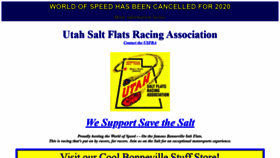 What Saltflats.com website looked like in 2020 (3 years ago)