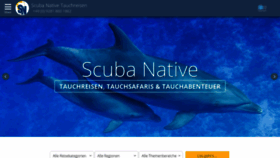 What Scuba-native.de website looked like in 2020 (3 years ago)