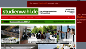 What Studienwahl.de website looked like in 2020 (3 years ago)
