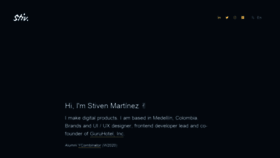 What Stivmartinez.com website looked like in 2020 (3 years ago)