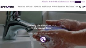 What Sanuvox.com website looked like in 2020 (3 years ago)