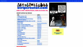What Stripcreator.com website looked like in 2020 (3 years ago)