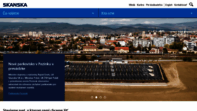 What Skanska.sk website looked like in 2020 (3 years ago)