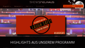 What Showspielhaus.de website looked like in 2020 (3 years ago)