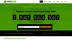 What Serviceuptime.com website looked like in 2020 (3 years ago)