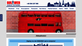 What Szkolaguliwer.pl website looked like in 2020 (3 years ago)
