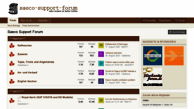 What Saeco-support-forum.de website looked like in 2020 (3 years ago)