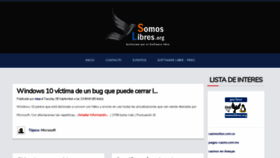 What Somoslibres.org website looked like in 2020 (3 years ago)