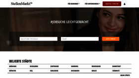 What Stellenmarkt.de website looked like in 2020 (3 years ago)