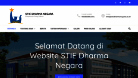 What Stiedharmanegara.ac.id website looked like in 2020 (3 years ago)