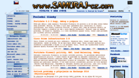 What Samuraj-cz.com website looked like in 2020 (5 years ago)
