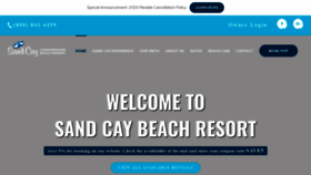 What Sandcaybeachresort.com website looked like in 2020 (3 years ago)