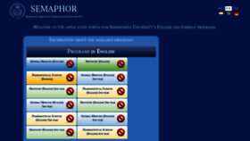 What Semaphor.semmelweis.hu website looked like in 2020 (3 years ago)