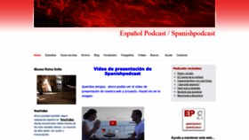 What Spanishpodcast.org website looked like in 2020 (3 years ago)