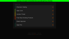 What Shamanvape.com website looked like in 2020 (3 years ago)