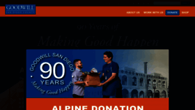 What Sdgoodwill.org website looked like in 2020 (3 years ago)