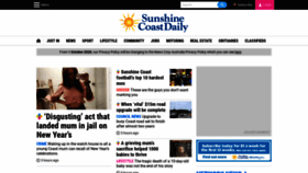 What Sunshinecoastdaily.com.au website looked like in 2020 (3 years ago)