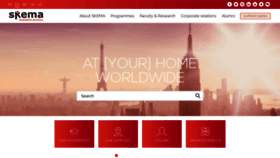 What Skema.edu website looked like in 2020 (3 years ago)