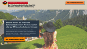 What Schweizerdeutsch-lernen.ch website looked like in 2020 (3 years ago)