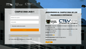 What Sima.unicartagena.edu.co website looked like in 2020 (5 years ago)