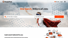 What Simplyhired.co.in website looked like in 2020 (3 years ago)