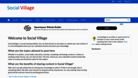 What Socialvillage.in website looked like in 2020 (3 years ago)