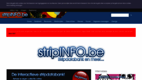 What Stripinfo.be website looked like in 2020 (4 years ago)