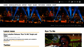 What Stevelukather.com website looked like in 2020 (3 years ago)