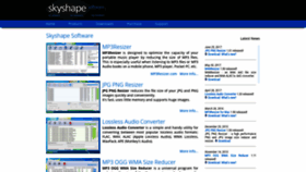 What Skyshape.com website looked like in 2020 (3 years ago)