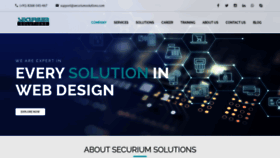 What Securiumsolutions.com website looked like in 2020 (3 years ago)