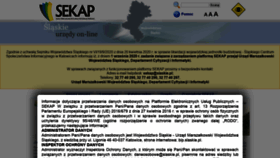 What Sekap.pl website looked like in 2020 (4 years ago)