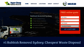 What Supercheaprubbishremoval.com.au website looked like in 2020 (3 years ago)
