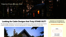 What Standout-cabin-designs.com website looked like in 2020 (3 years ago)