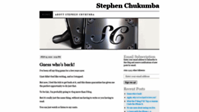 What Stephenchukumba.com website looked like in 2020 (3 years ago)