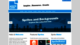 What Spriteland.com website looked like in 2020 (3 years ago)