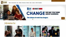 What Sim.edu.sg website looked like in 2020 (3 years ago)