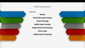What Saffronpudding.com website looked like in 2020 (3 years ago)