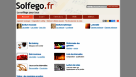 What Solfego.fr website looked like in 2020 (3 years ago)