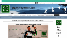 What Sportenalsace.fr website looked like in 2020 (3 years ago)