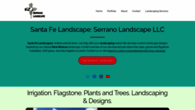 What Serranolandscape.com website looked like in 2020 (3 years ago)