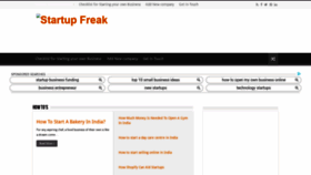 What Startupfreak.com website looked like in 2020 (3 years ago)