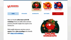 What Smashingconf.com website looked like in 2020 (3 years ago)