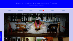 What Sheikhmaqary.com.ng website looked like in 2020 (3 years ago)