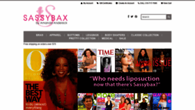 What Sassybax.com website looked like in 2020 (5 years ago)