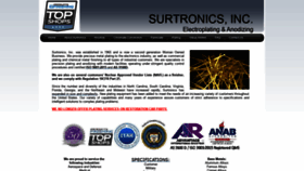 What Surtronics.com website looked like in 2020 (3 years ago)