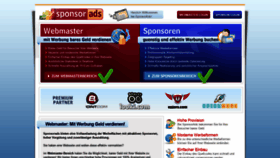 What Sponsorads.de website looked like in 2020 (3 years ago)