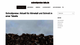What Schrottpreise-info.de website looked like in 2020 (3 years ago)