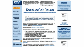 What Speakernetnews.com website looked like in 2020 (3 years ago)