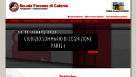What Scuolaforensecatania.com website looked like in 2020 (3 years ago)