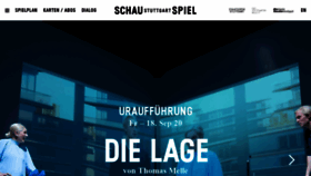 What Schauspiel-stuttgart.de website looked like in 2020 (3 years ago)